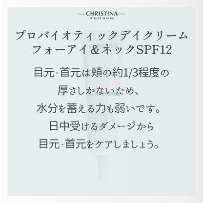 プロバイオティックアイ＆ネックデイクリームSPF12
